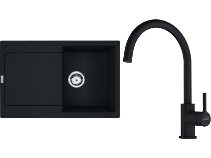 Franke dřez MRG 611-62  RTL + FC 6018 (Barva Černá, Označení Černá matná)