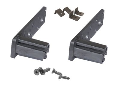 Vzpěra hliníková set elementů pro uchycení zad skříně (Barva Šedá)