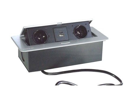 zasuvka vyklopna 230 usb hlinik