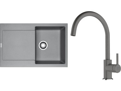 Franke dřez MRG 611 + FC 6018 (Barva Šedá, Označení Šedý kámen)