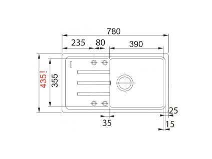 Set Franke G122 BSG 611-78/39 + FC 9547 (Barva Písková, Označení Sahara)