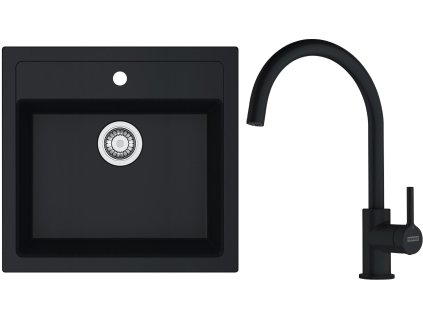 Franke set SID 610 + FC 6018 (Barva Černá, Označení Černá matná)