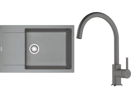 Franke dřez MRG 611-78 BB + FC 6018 (Barva Šedá, Označení Šedý kámen)