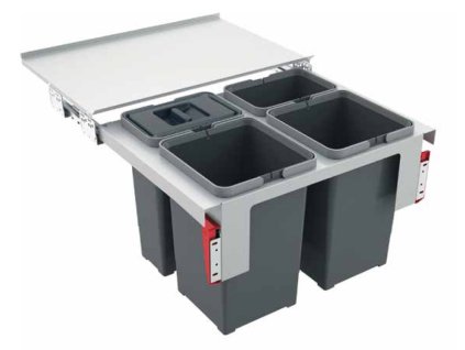 Odpadkovy kos FRANKE Sorter Garbo 60 4, 2x 8 l a2x 12 l