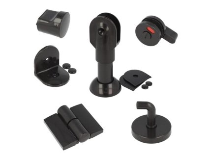 siso kovani WCboxy sada plast cerna prava