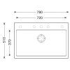 Set Sinks MAXIMO 780 metalblack a VITALIA GR 1
