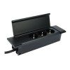 vyklopna zasuvka flatbox 2x230V cerna obr3