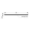 Samolepici okopovy plech nerez brouseny vyska 200 mm
