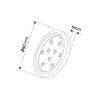 LED sada 3 svetel ORBIT chrom mat 1