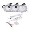LED sada 3 svetel ORBIT chrom mat