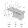 kos 2x25l medium 450 modul za dvirka tv