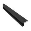 Led profil skyline cerny 3m krytka mlecna