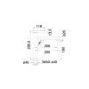 Blanco baterie Linee chrom nakres