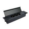zasuvka flatbox 3x230v 2xUSB cerna obr3
