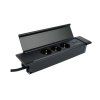 zasuvka flatbox 3x230v 2xUSB cerna obr4