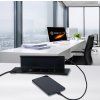 zasuvka flatbox 3x230v 2xUSB cerna podobr