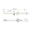 LED pasek COB SLIM 24V studena bila obr5