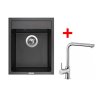 Set Sinks CLASSIC 400 + baterie (Barva Černá granitová, Baterie VITALIA GR, Označení Granblack)