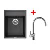 Set Sinks CLASSIC 400 + baterie (Barva Černá granitová, Baterie VITALIA GR, Označení Granblack)