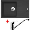 Set Sinks LINEA 780 + PRONTO chrom (Barva Černá metalická, Označení Metalblack)