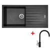 Set Sinks PERFECTO 1000 + baterie (Barva Černá metalická, Baterie VITALIA, Označení Metalblack)