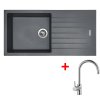 Set Sinks PERFECTO 1000 + baterie (Barva Černá metalická, Baterie VITALIA, Označení Metalblack)