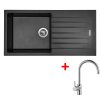 Set Sinks PERFECTO 1000 + baterie (Barva Černá metalická, Baterie VITALIA, Označení Metalblack)