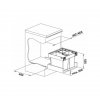 odpadkovy kos BLANCO FLEXON II LOW 50 3 schema