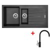 Set Sinks PERFECTO 1000.1 + baterie (Barva Černá metalická, Baterie ENIGMA S GR, Označení Metalblack)