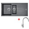 Set Sinks PERFECTO 1000.1 + baterie (Barva Černá metalická, Baterie ENIGMA S GR, Označení Metalblack)