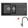 Set Sinks PERFECTO 1000.1 + baterie (Barva Černá metalická, Baterie ENIGMA S GR, Označení Metalblack)