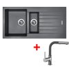 Set Sinks PERFECTO 1000.1 + baterie (Barva Černá metalická, Baterie ENIGMA S GR, Označení Metalblack)
