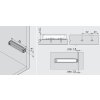 BLUM 956A1201 TIP ON primy adapter delka 76 mm bily nakres