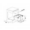 odpadkovy kos BLANCO FLEXON II LOW 60 2 schema