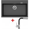 Set Sinks MAXIMO 780 metalblack + ENIGMA S GR  + Dárek