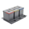Odpadkový koš Sinks PRACTIKO sorter 800 (Celkový objem nádob koše 45 L, Objem jednotlivých nádob koše 15 L, Počet nádob koše 3 )