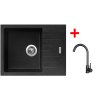 Set Sinks PERFECTO 650 + baterie ARCO černá matná (Označení Pureblack)