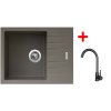 Set Sinks PERFECTO 650 + baterie ARCO černá matná (Označení Pureblack)