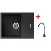 Set Sinks PERFECTO 650 + baterie ARCO černá matná (Označení Pureblack)