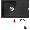 Set Sinks ULTIMA 790 + baterie ARCO černá matná (Barva Černá metalická, Označení Metalblack)