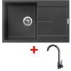 Set Sinks ULTIMA 790 + baterie ARCO černá matná (Barva Černá metalická, Označení Metalblack)