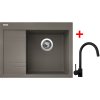 Set Sinks RIM 650 P + baterie VITALIA černá matná (Barva Písková, Označení Sahara)