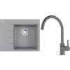 Franke set CNG 611-62 TL/7 odkap vlevo + FC 6018 (Barva Šedá, Označení Šedý kámen)