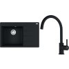 Franke dřez CNG 611-78 TL/2 odkap vpravo + FC 6018 (Barva Černá, Označení Černá matná)