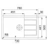 Franke dřez S2D 611-78 XL (Barva Šedá, Označení Šedý kámen)