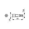 spax bit Tstar T30 25mm tv