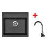 Set Sinks SOLO 560 + baterie ARCO černá matná (Barva Černá, Označení Pureblack)