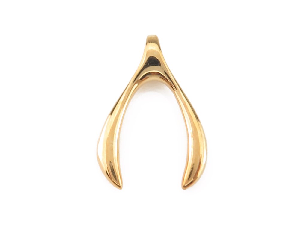 Pozlacený přívěsek Wishbone