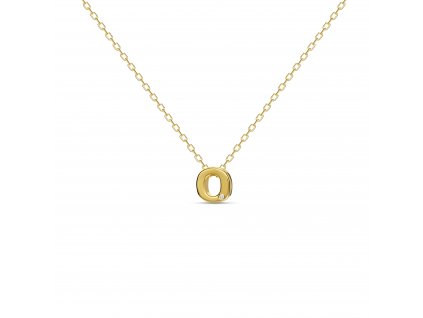 O letter necklace gold