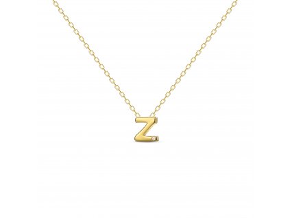 Z letter necklace gold